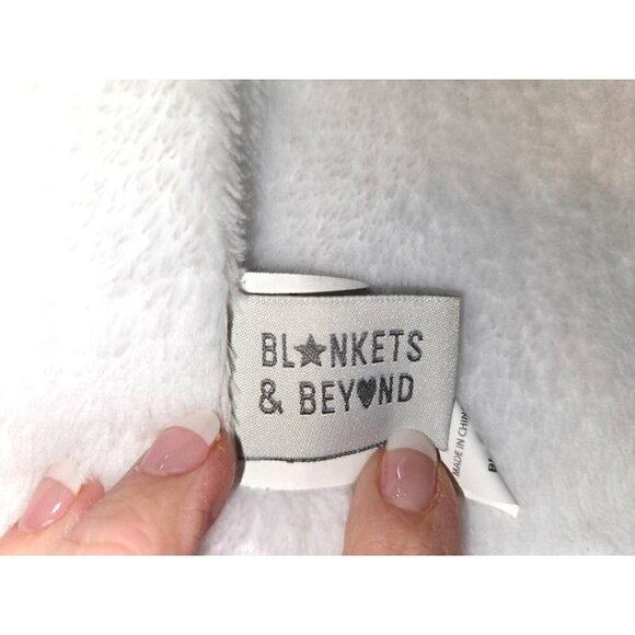 Blanekts & Beyond Llama Bathrobe Unisex Baby 12 M Grey Blue Stars Animals NEW - Picture 6 of 9